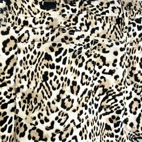 Chico’s So Slimming Girlfriend Slim Leg Ankle Jeans, Cheetah Print, Sz 3 (16) - Picture 11 of 13